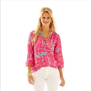 NWOT Lilly Pulitzer Elsa Silk Top
